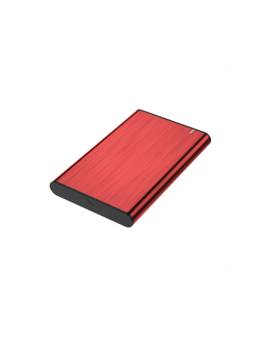 AISENS Caja Externa 2,5" ASE-2525RED 9.5mm SATA a USB 3.0/USB3.1 Gen1, Rojo