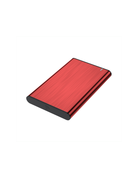 AISENS Caja Externa 2,5" ASE-2525RED 9.5mm SATA a USB 3.0/USB3.1 Gen1, Rojo