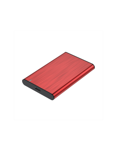 AISENS Caja Externa 2,5" ASE-2525RED 9.5mm SATA a USB 3.0/USB3.1 Gen1, Rojo