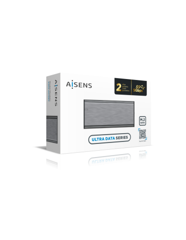 AISENS Caja Externa M.2 (NGFF) ASM2-007GRY SATA A USB3.1 Gen1, Gris