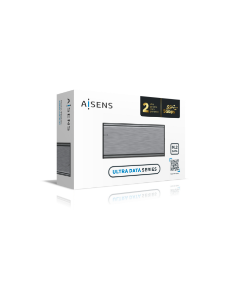 AISENS Caja Externa M.2 (NGFF) ASM2-007GRY SATA A USB3.1 Gen1, Gris