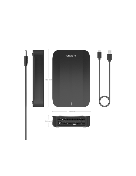 AISENS ASE-3535B caja para disco duro externo Caja de disco duro (HDD) 3.5"