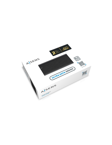 AISENS Caja Externa M.2 (NGFF) ASM2-008B NVMe a USB3.2 Gen2, Negra