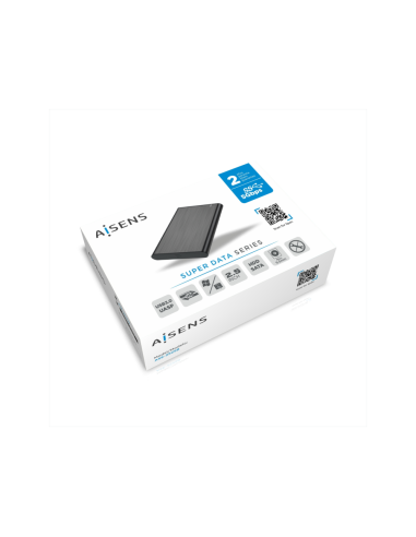 AISENS Caja Externa 2,5" ASE-2525B 9.5mm SATA a USB 3.0/USB3.1 Gen1, Negra