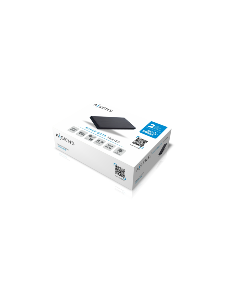 AISENS Caja externa 2,5" ASE-2530B 9.5 mm SATA a USB 3.0/USB 3.1 Gen1, Negra