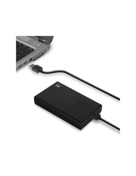 Ewent EW7044 caja para disco duro externo Carcasa de disco duro/SSD Negro 2.5"