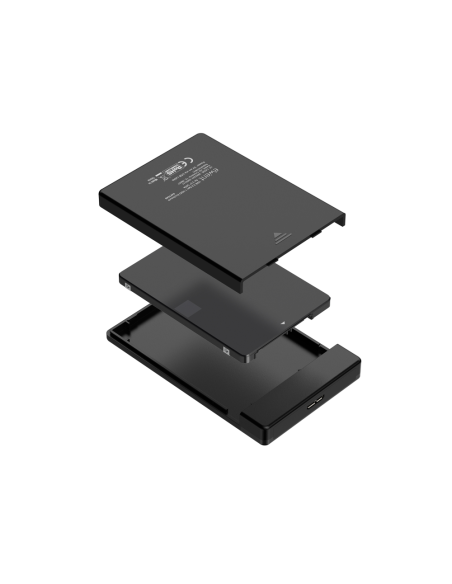 Ewent EW7049 caja para disco duro externo Carcasa de disco duro/SSD Negro 2.5"
