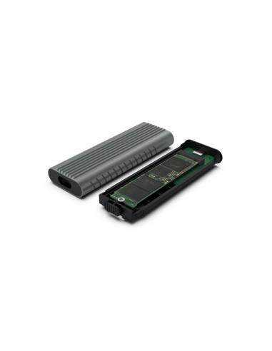 Ewent EW7025 caja para disco duro externo Caja externa para unidad de estado sólido (SSD) Gris M.2