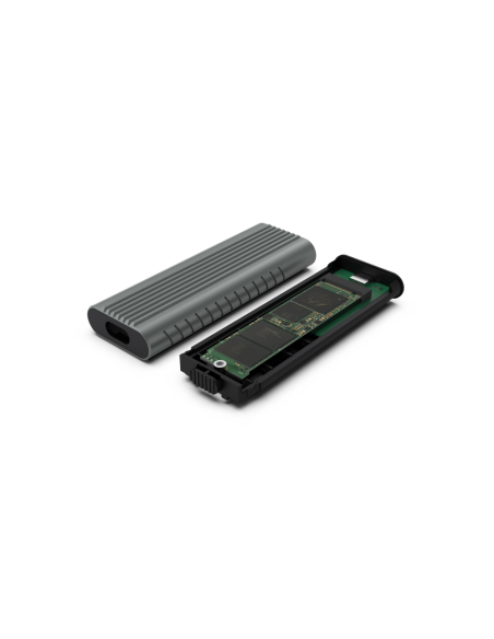 Ewent EW7025 caja para disco duro externo Caja externa para unidad de estado sólido (SSD) Gris M.2