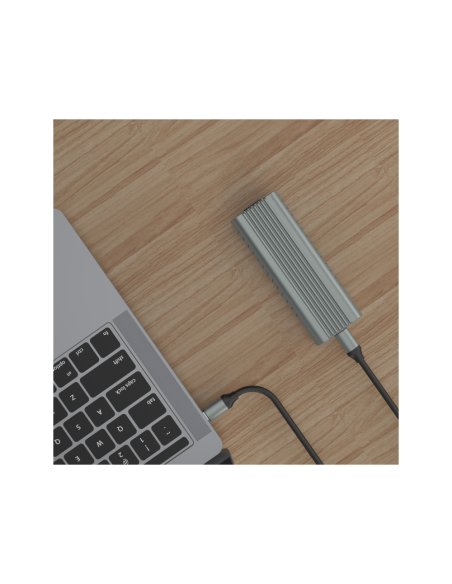 Ewent EW7025 caja para disco duro externo Caja externa para unidad de estado sólido (SSD) Gris M.2