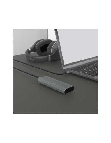 Ewent EW7025 caja para disco duro externo Caja externa para unidad de estado sólido (SSD) Gris M.2