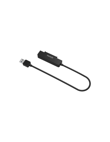 AISENS Adaptador SATA a USB-A USB3.0/USB3.1 Gen1 para Discos Duros 2.5?, Negro