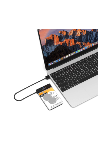 AISENS Adaptador SATA a USB-A USB3.0/USB3.1 Gen1 para Discos Duros 2.5?, Negro