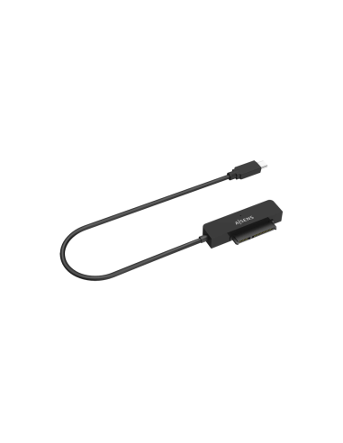 AISENS Adaptador SATA a USB-C USB3.0/USB3.1 Gen1 para Discos Duros 2.5?, Negro