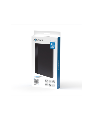 AISENS Caja Externa 2,5? ASE-2524B 9.5mm SATA a USB 3.0/USB3.1 Gen1, Negra