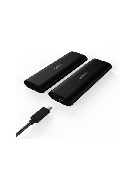 AISENS Caja Externa M.2 (NGFF) ASM2-014B SATA/NVMe A USB3.1 Gen2, Negro