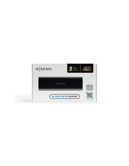 AISENS Caja Externa M.2 (NGFF) ASM2-014B SATA/NVMe A USB3.1 Gen2, Negro