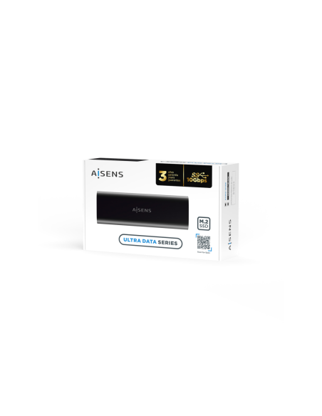 AISENS Caja Externa M.2 (NGFF) ASM2-014B SATA/NVMe A USB3.1 Gen2, Negro
