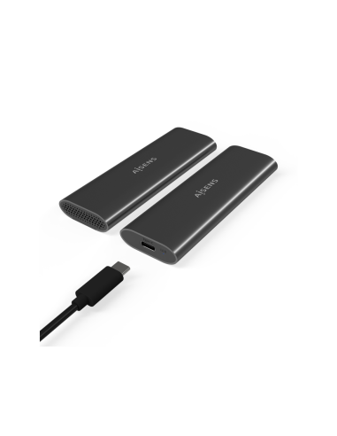 AISENS ASM2-015GR caja para disco duro externo Caja externa para unidad de estado sólido (SSD) Gris M.2
