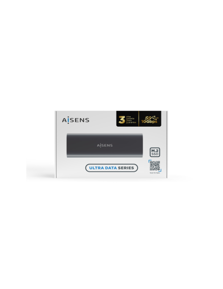 AISENS ASM2-015GR caja para disco duro externo Caja externa para unidad de estado sólido (SSD) Gris M.2