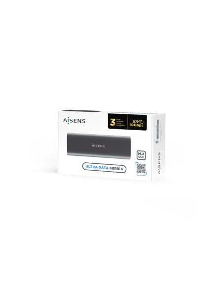 AISENS ASM2-015GR caja para disco duro externo Caja externa para unidad de estado sólido (SSD) Gris M.2