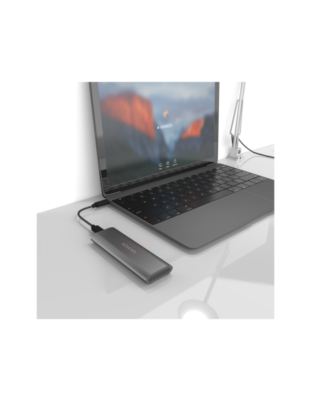 AISENS ASM2-015GR caja para disco duro externo Caja externa para unidad de estado sólido (SSD) Gris M.2