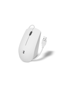 SUBBLIM Ratón Business Silencioso con cable USB 1200 DPI Blanco