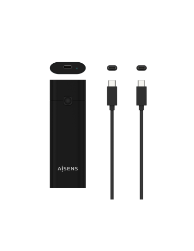 AISENS Caja Externa M.2 (NGFF) ASM2-020B NVMe a USB3.2 GEN2, Negra