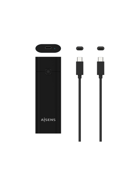 AISENS Caja Externa M.2 (NGFF) ASM2-020B NVMe a USB3.2 GEN2, Negra