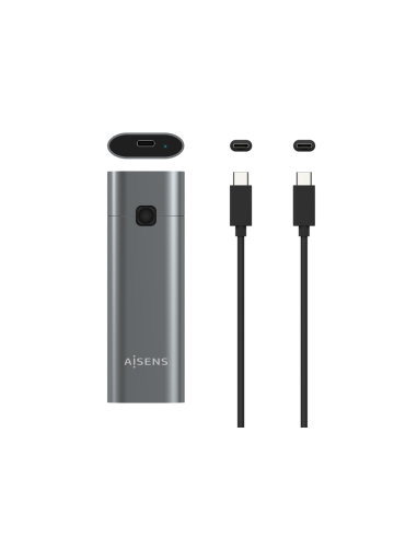AISENS Caja Externa M.2 (NGFF) ASM2-021GR NVMe a USB3.2 GEN2, Gris
