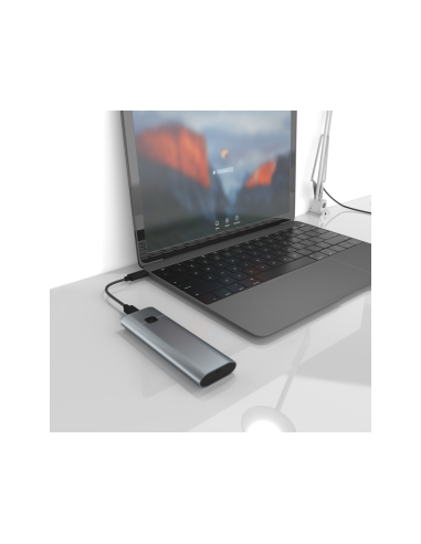 AISENS Caja Externa M.2 (NGFF) ASM2-021GR NVMe a USB3.2 GEN2, Gris
