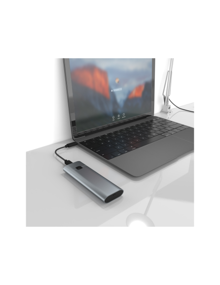 AISENS Caja Externa M.2 (NGFF) ASM2-021GR NVMe a USB3.2 GEN2, Gris