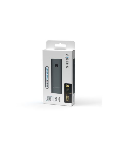 AISENS Caja Externa M.2 (NGFF) ASM2-021GR NVMe a USB3.2 GEN2, Gris