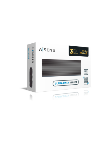 AISENS Caja Externa M.2 (NGFF) ASM2-023GR NVMe A USB3.2 Gen2, Gris