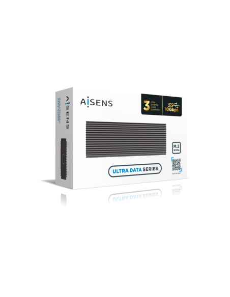 AISENS Caja Externa M.2 (NGFF) ASM2-023GR NVMe A USB3.2 Gen2, Gris