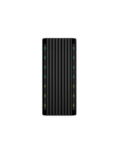 AISENS Caja Externa M.2 RGB Gaming ASM2-RGB012B SATA/NVMe A USB3.1 Gen2, Negra