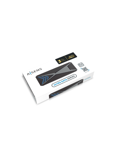 AISENS Caja Externa M.2 (NGFF) RGB Gaming ASM2-RGB013B NVMe a USB3.2 Gen2, Negra