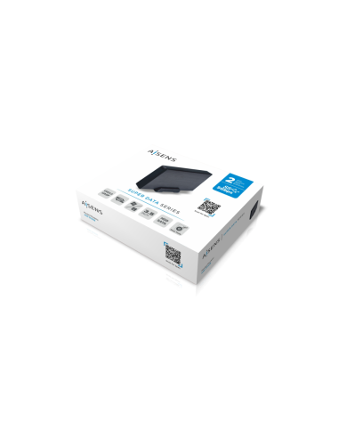 AISENS Caja externa 3,5" ASE-3530B SATA a USB 3.0/USB 3.1 Gen1, Negra