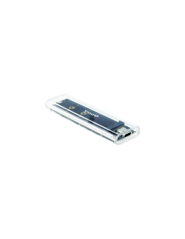 TooQ Caja Externa para SSD M.2 NGFF/NVMe, Transparente, RGB