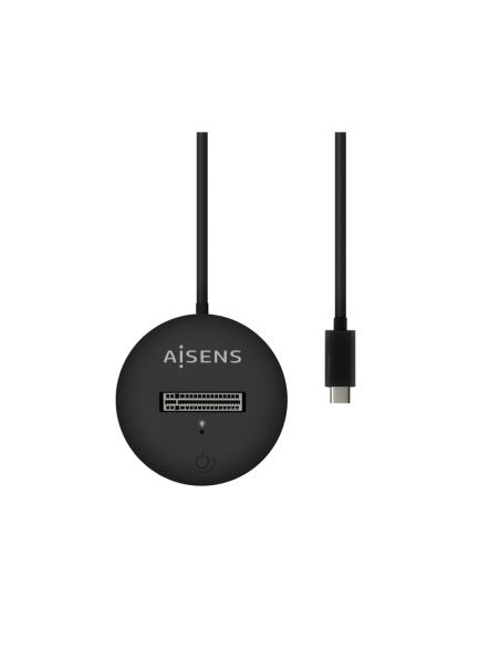 AISENS USB-C Dock M.2 (NGFF) ASUC-M2D013-BK SATA/NVMe A USB3.1 Gen2, Negra