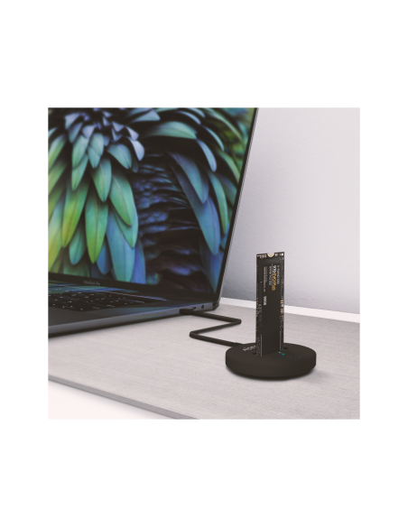 AISENS USB-C Dock M.2 (NGFF) ASUC-M2D013-BK SATA/NVMe A USB3.1 Gen2, Negra