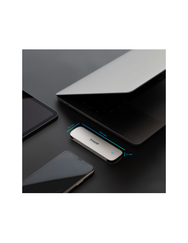 TooQ Caja Externa para SSD M.2 NGFF, Plata