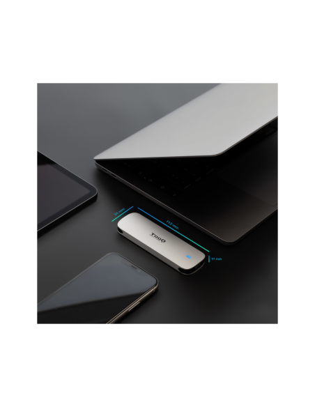TooQ Caja Externa para SSD M.2 NGFF, Plata