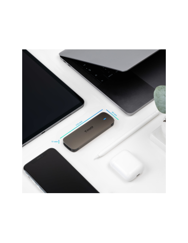 TooQ Caja Externa para SSD M.2 NGFF, Marrón