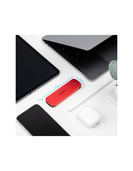 TooQ Caja externa para SSD M.2 NVMe, Rojo