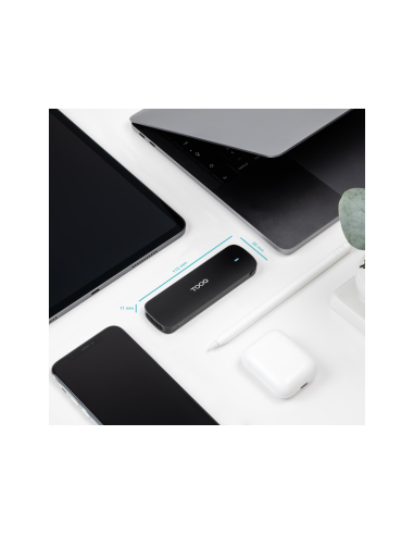 TooQ Caja Externa para SSD M.2 NVMe, Negro