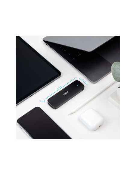 TooQ Caja Externa para SSD M.2 NVMe, Negro