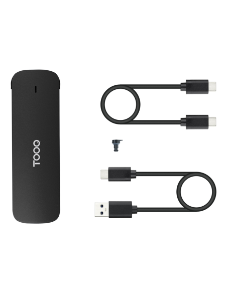 TooQ Caja Externa para SSD M.2 NVMe, Negro