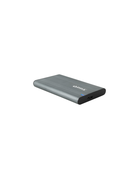 TooQ Caja Externa para Discos de 2,5” HDD/SSD, Gris