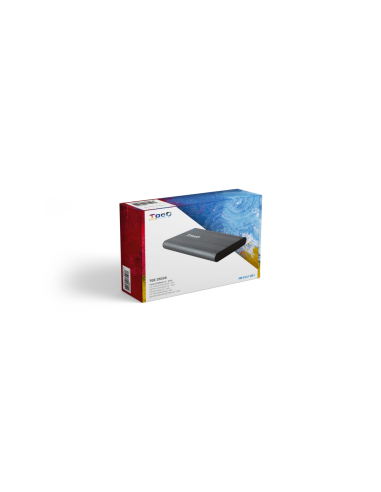 TooQ Caja Externa para Discos de 2,5” HDD/SSD, Gris